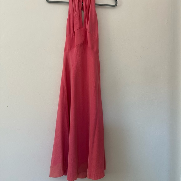 VNTG silk Princess Diana vibes midi dress - Picture 2 of 6